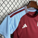 Kit Criança Aston Villa Principal 24-25 - Premier League