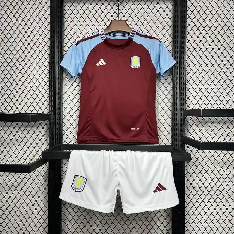 Kit Criança Aston Villa Principal 24-25 - Premier League