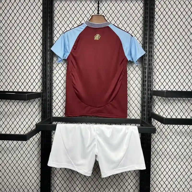 Kit Criança Aston Villa Principal 24-25 - Premier League