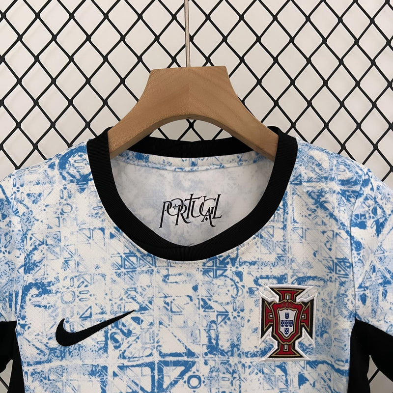 Kit Criança Seleção Portugal Alternativa - Euro 2024