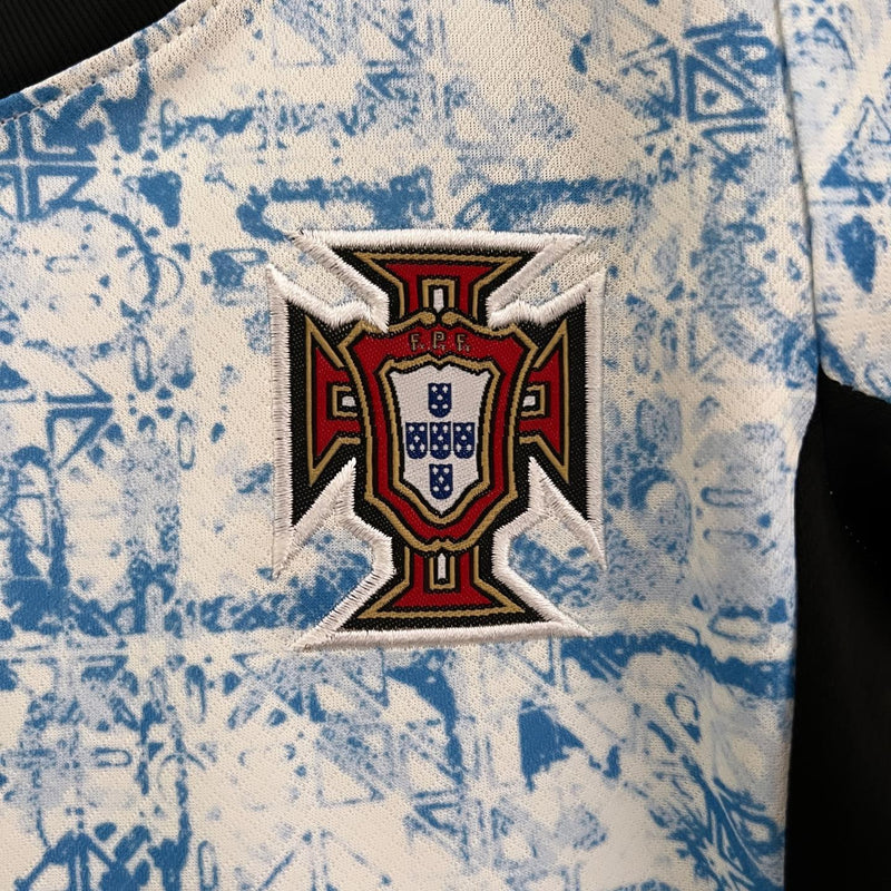 Kit Criança Seleção Portugal Alternativa - Euro 2024