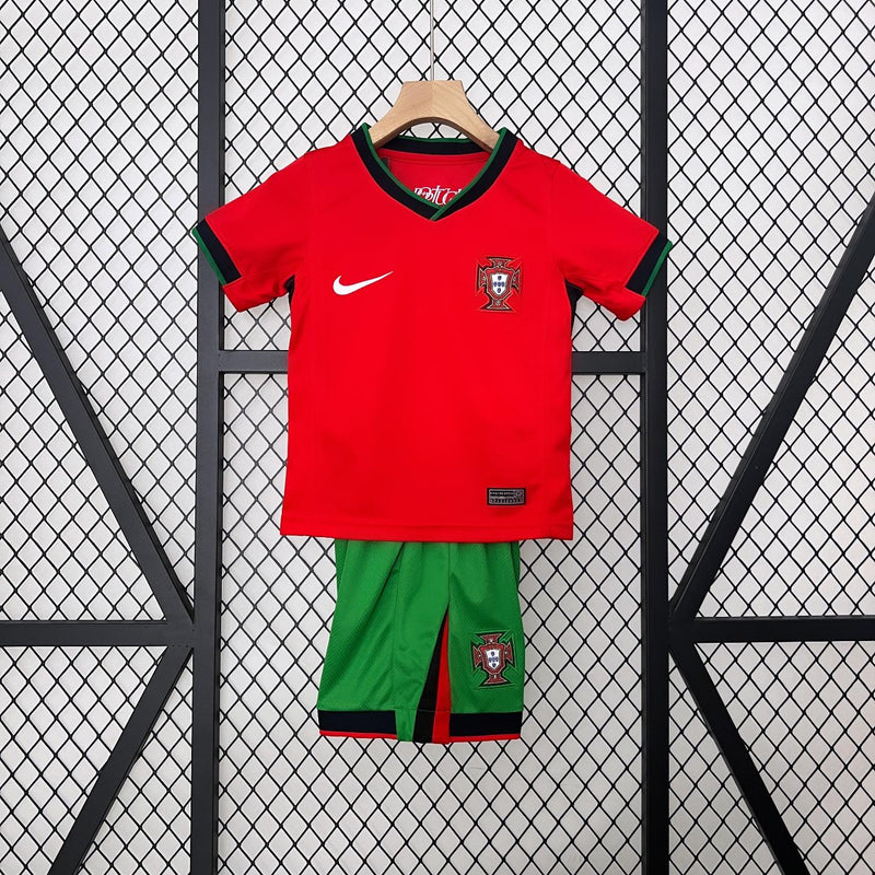 Kit Criança Seleção Portugal Principal - Euro 2024