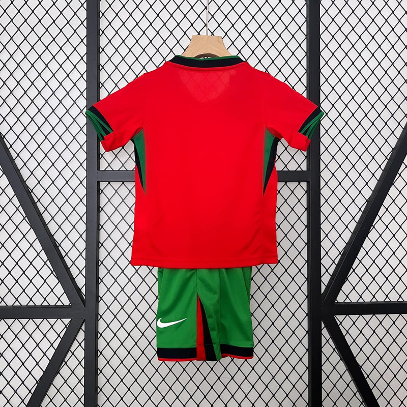 Kit Criança Seleção Portugal Principal - Euro 2024