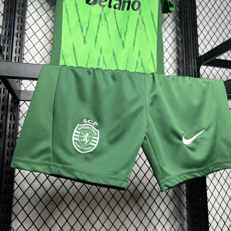 Kit Criança Sporting 3º Equipamento 24-25 - Liga Betclic