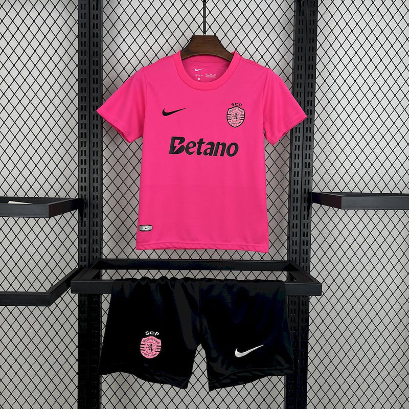 Kit Criança Sporting 4º Equipamento 24-25 - Liga Betclic