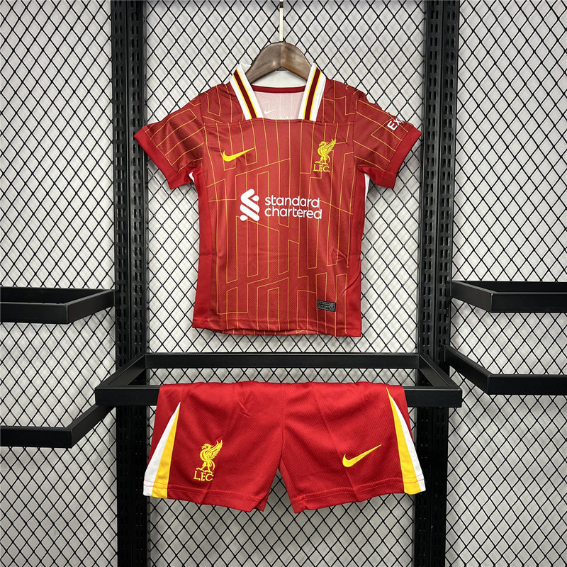 Kit Criança Liverpool Principal 24-25 - Premier League