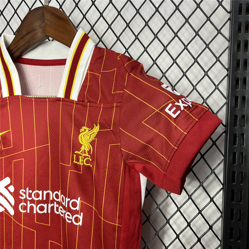 Kit Criança Liverpool Principal 24-25 - Premier League