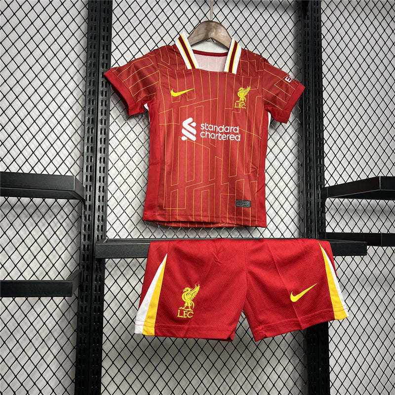 Kit Criança Liverpool Principal 24-25 - Premier League