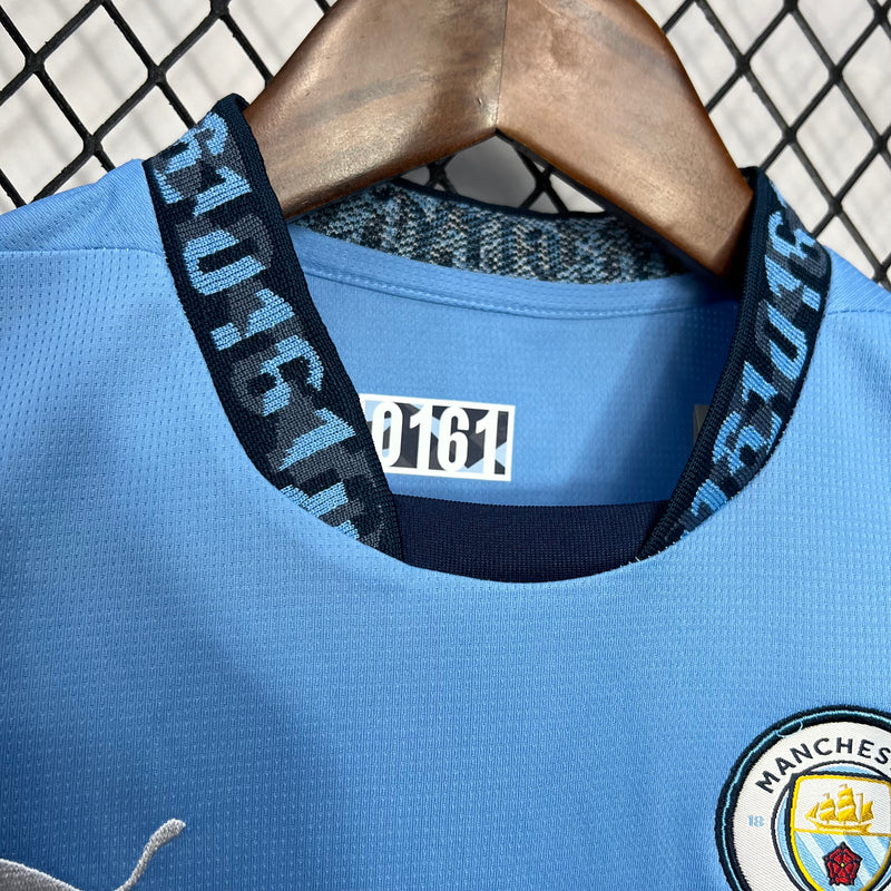 Kit Criança Manchester City Principal 24-25 - Premier League