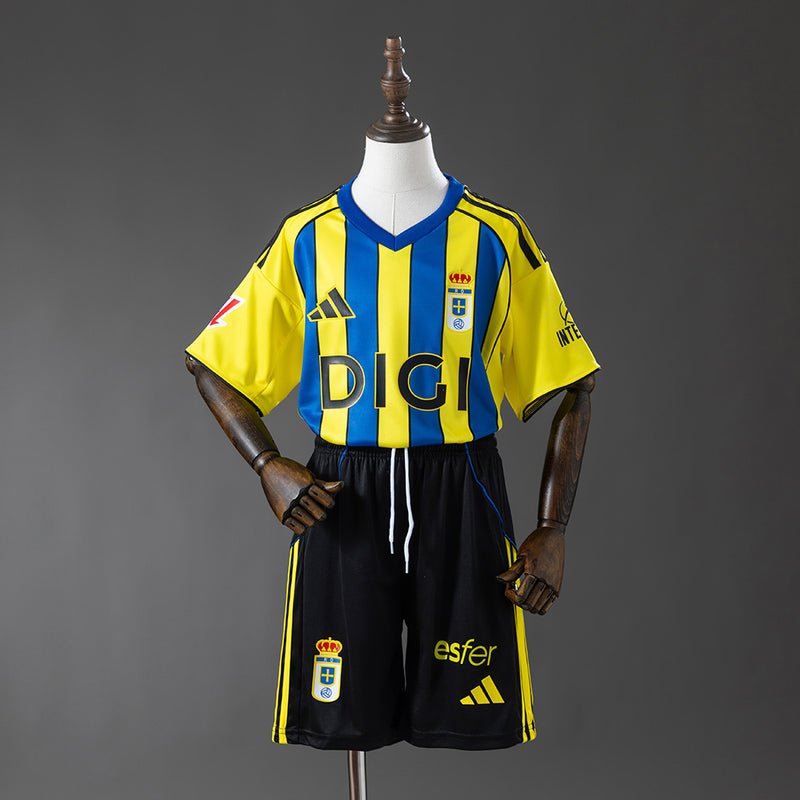 Kit Criança Real Oviedo Alternativa 25-26 - La Liga