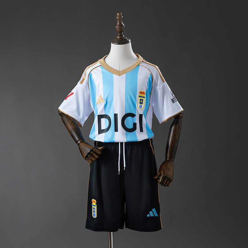 Kit Criança Real Oviedo 3º Equipamento 25-26 - La Liga