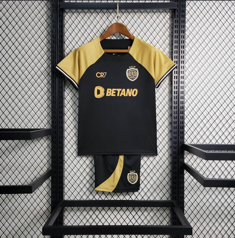 Kit Criança Sporting 3ºEquipamento CR7 23-24 - Liga Betclic