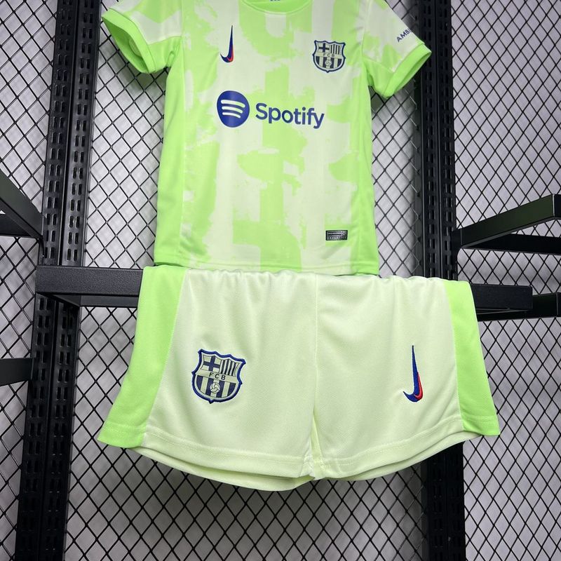 Kit Criança Barcelona 3º Equipamento 24-25 - La Liga
