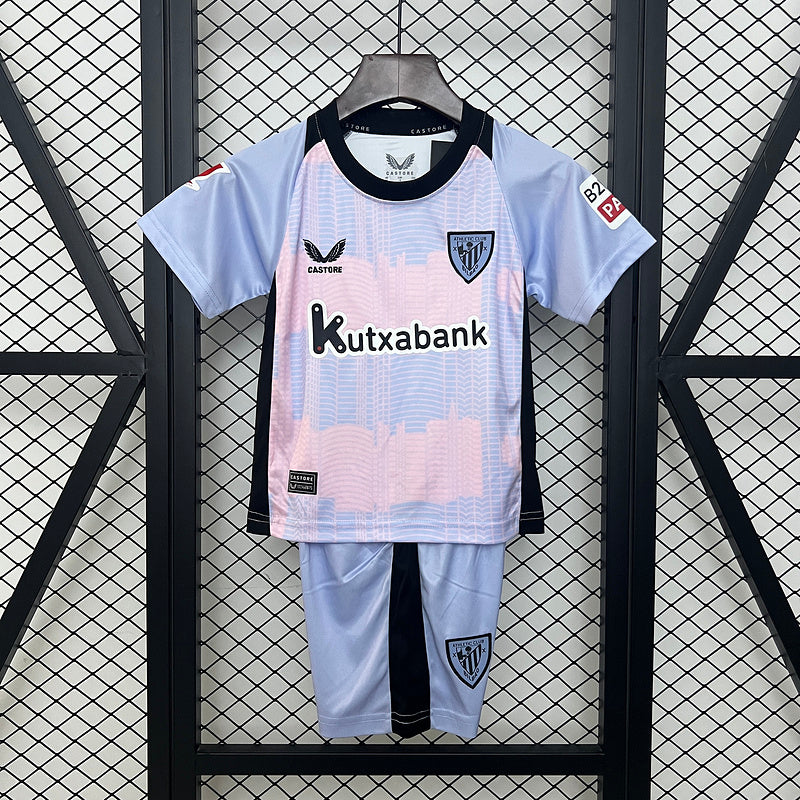 Kit Criança Athletic Bilbao 3º Equipamento 24-25 - La Liga