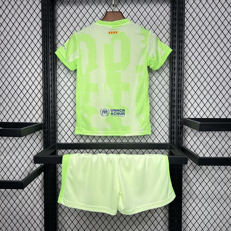 Kit Criança Barcelona 3º Equipamento 24-25 - La Liga